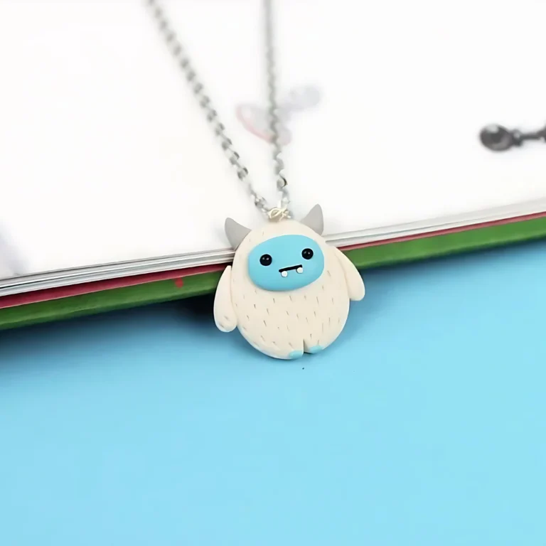 Bigfoot Pendant Necklace – Handmade Miniature Charm Korean Style Inspired Trending in India 🇮🇳.webp