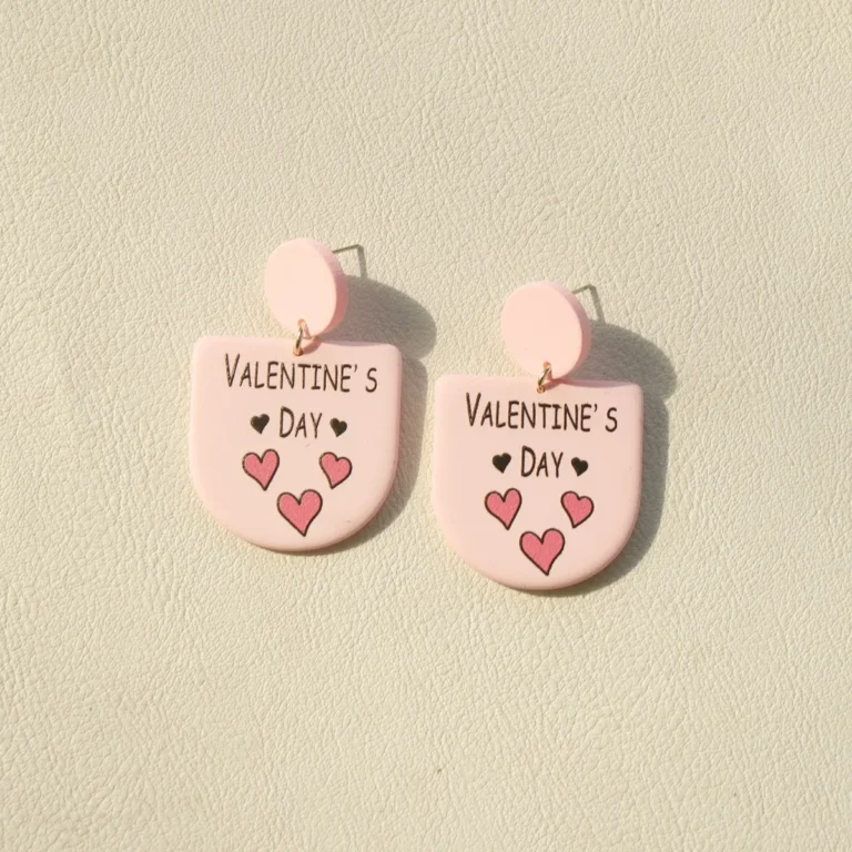 Dangle-Drop-Handmade-Valentine-Earrings Bling On Etsy