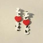 Dangle Drop Handmade Polymer Clay Earrings • Bling On- Dangle Drop Handmade Polymer Clay Earrings