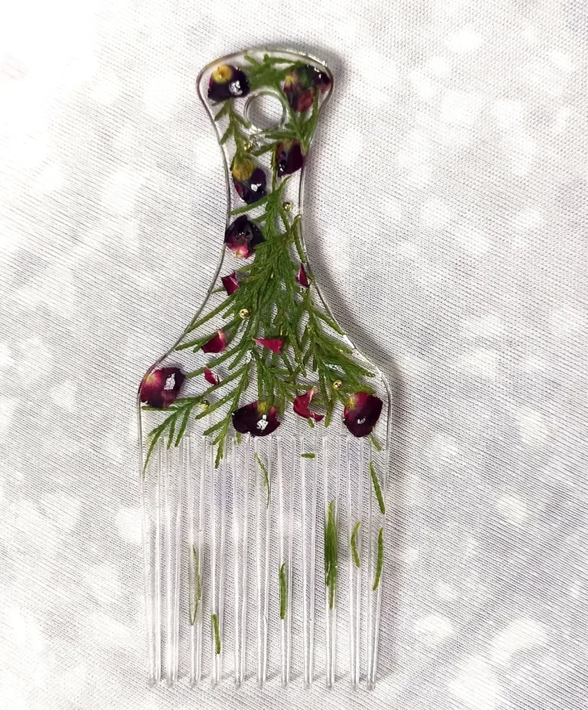 Bling on Luxurious Decorative Resin Comb 1