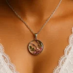 Real Flower Resin Pendant Handmade Luxury Jewelry for Elegance Style 1 • Bling On- Real Flower Resin Pendant Handmade Luxury Jewelry for Elegance & Style (1)