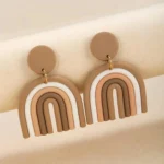 Luxury Bohemia Rainbow Color Geometric Polymer Clay Earrings Handmade Jewelry from India 🇮🇳 Bling On 4 • Bling On- Luxury Bohemia Rainbow Color Geometric Polymer Clay Earrings – Handmade Jewelry from India 🇮🇳 Bling On (1)