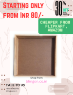 Crafts Square Wooden Frame for Resin Art Jewelry Box Preservation • Bling On-