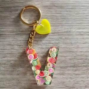 Resin-Customizable-Alphabet-Creative-Keychain-Fruits-DESIGN