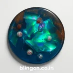 Aurora Galaxy Resin Pendant Handmade Cosmic Art Jewelry from India 5 • Bling On- Aurora-Galaxy-Resin-Pendant--Handmade-Cosmic-Art-Jewelry-from-India-5