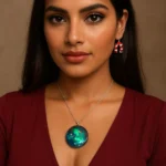 Aurora Galaxy Resin Pendant Handmade Cosmic Art Jewelry from India 6 • Bling On- Aurora-Galaxy-Resin-Pendant--Handmade-Cosmic-Art-Jewelry-from-India-5