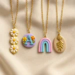 BLing On Polymer Clay Pendant and Necklace