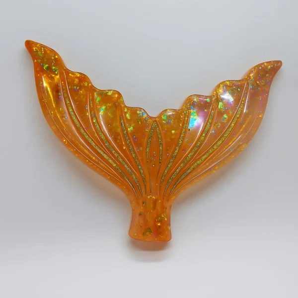 Bling On Iridescent Mermaid Tail Resin Decor