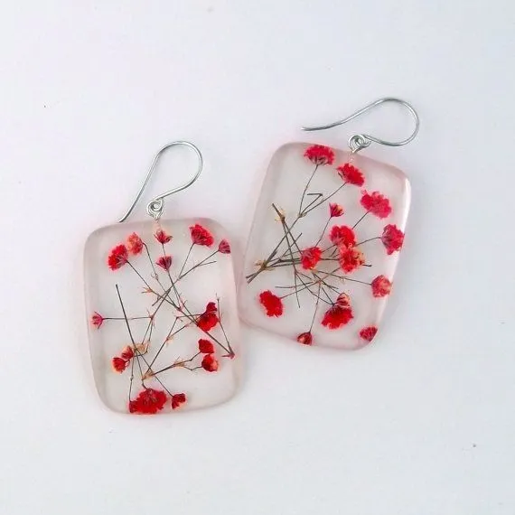Bling On resin Earrings