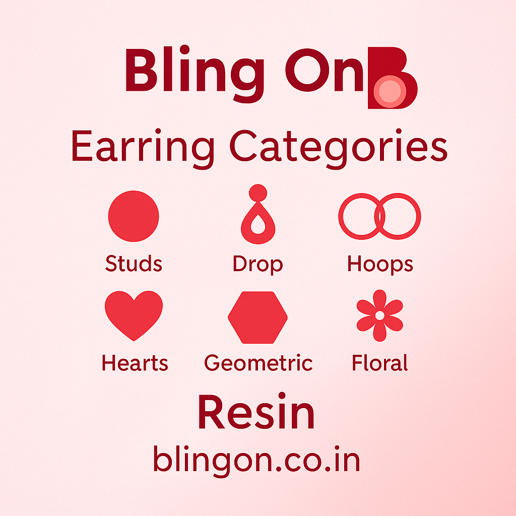 Resin Earring • Bling On-