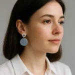 Concrete Blue Circle Earrings Minimalistic Jewelry Handmade Jewelry Wedding Collections 🌍✨webp 4 • Bling On- Concrete-Blue-Circle-Earrings-Minimalistic-Jewelry-Handmade-Jewelry-Wedding-Collections-🌍✨webp