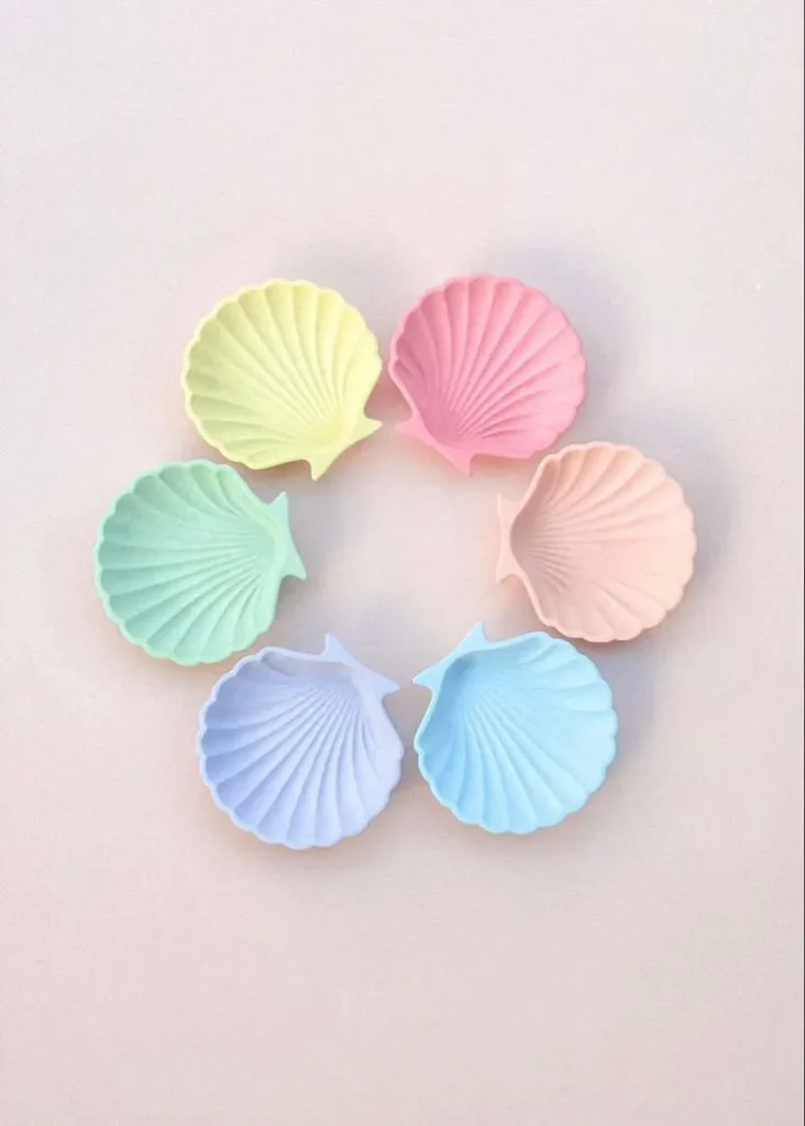 Handmade Seashell Trinket Trays – Pastel Luxury for Jewelry, Keys & Decor