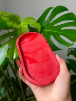 Jesmonite Red Oval Tray Decor Candle Set Handmade Diwali Gifting Trending in India 1 โข Bling On- Jesmonite-Red-Oval-Tray-Decor-Candle-Set--Handmade-Diwali-Gifting-Trending-in-India-3-scaled.webp