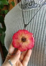 Real Red Rose Pendant in Resin Handmade by Bling On 2 • Bling On- Real-Red-Rose-Pendant-in-Resin jewellery -- india no 1 resin polymer clay jewelry Handmade-by-Bling-On