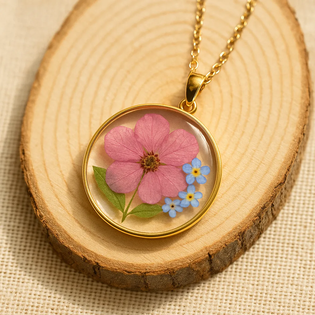 Real flower BLing On Jewelry