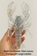 Resin-Handmade-Clear-Luxury-Transparent-Large-Lobster-🦞--Epoxy-Resin-Wall-Decor-Desktop-Gift-Home-Decor-