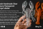 Resin-Handmade-Clear-Luxury-Transparent-Large-Lobster-🦞--Epoxy-Resin-Wall-Decor-Desktop-Gift-Home-Decor-