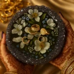 Resin Handmade Real Dried Press Flower Coaster Geode Art Jewelry Keeper Trinket Tray 2 • Bling On- Resin-Handmade-Real-Dried-Press-Flower-Coaster--Geode-Art-Jewelry-Keeper-Trinket-Tra