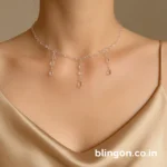 Resin Handmade Water Droplet Necklace Minimalist Trending Hypnotically Elegant 5 • Bling On-