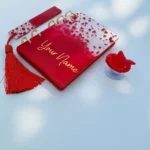 Viral Red Resin Gift Box  – India’s No.1 Handcrafted Custom Diary + Bookmark + Pop Socket (1)