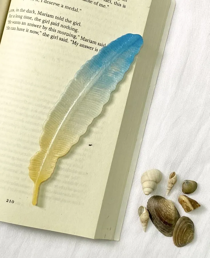 Bling On® Beach Dreams Resin Bookmark – India’s Most Loved Ocean-Themed Feather Marker