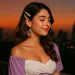 Bling On® Crescent Bloom Resin Earrings – Handmade Elegance in Every Curve! bling on instagram model (1)