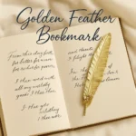 Bling On® Golden Feather Resin Bookmark – India’s No.1 Luxury Spiritual Gift 襁8 (2)