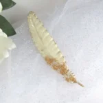 Bling On® Golden Feather Resin Bookmark – India’s No.1 Luxury Spiritual Gift 📖🪶