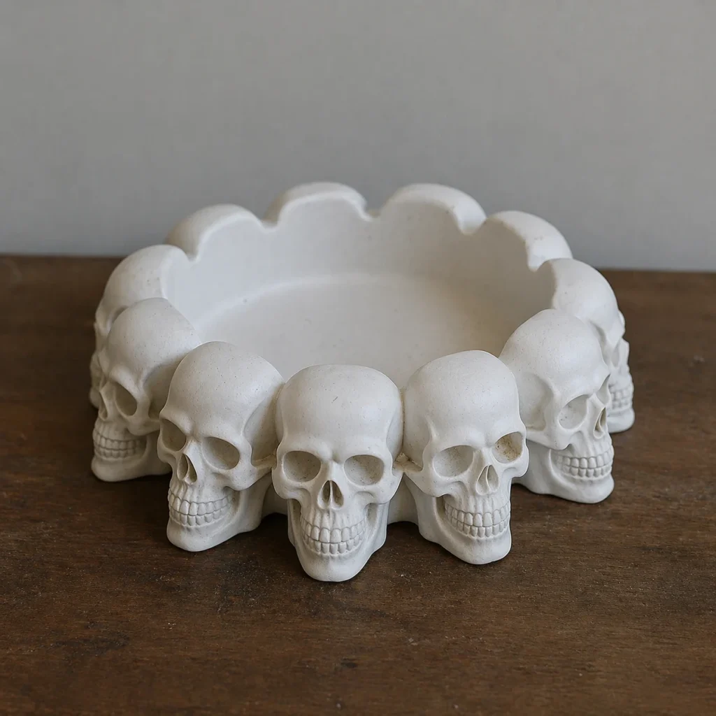 Handmade-Skull-AShtray Decorative unique design Resin-Jesmonite BlingOn-Exclusive-4 (5)