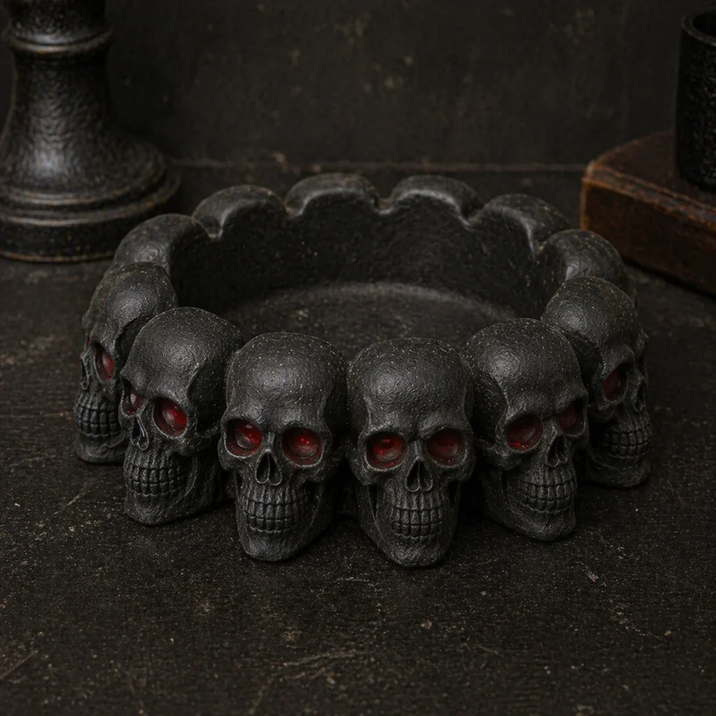 Handmade-Skull-AShtray Decorative unique design Resin-Jesmonite BlingOn-Exclusive-4 (7)