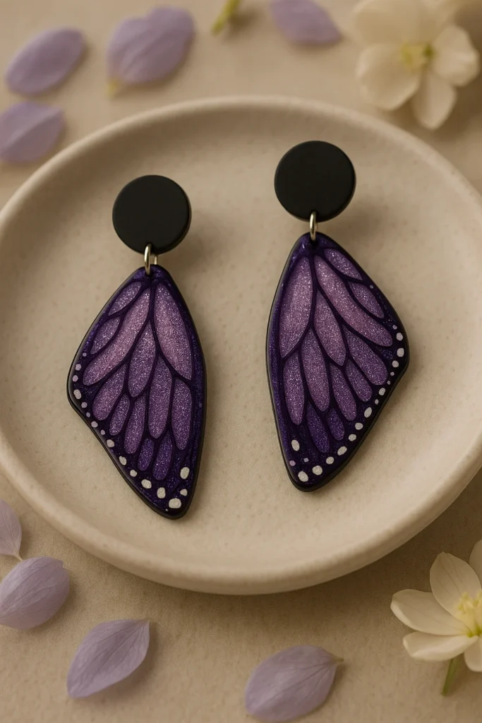 Purple-Butterfly-Wing-Resin-Earrings-曆-Trending-on-Instagram-2025-