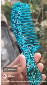 Starry Sky Resin Comb – India’s Trending Handcrafted Hair Luxury  (6)