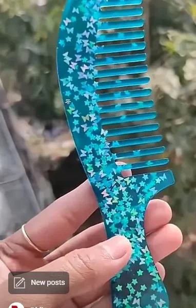 Starry Sky Resin Comb – India’s Trending Handcrafted Hair Luxury  (6)