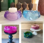 Tealight Candle Holders Resin Lotus Flower Candlestick Epoxy Jewelry Box 1 • Bling On- Tealight Candle Holders – Resin Lotus Flower Candlestick Epoxy Jewelry Box (3)
