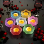 Tealight Candle Holders Resin Lotus Flower Candlestick Epoxy Jewelry Box 2 • Bling On- Tealight Candle Holders – Resin Lotus Flower Candlestick Epoxy Jewelry Box (3)