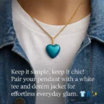 Bling On® Blue Heart Resin Pendant – Inspired by Saja Boys ‘Soda Pop’ MV India No.1 Handmade Jewellery for Gen Z & Gifting 💫 (1)