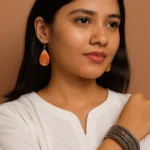 Bling-On®-Glittery-Orange-Drop-Resin-Earrings--Glow-Up-Your-Everyday-Glam