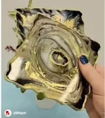 Bling On® Golden Spiral Geode Resin Wall Art Luxury Home Decor for Bold Statements 🖼️💫 1 • Bling On- Bling On® Golden Spiral Geode Resin Wall Art – Luxury Home Decor for Bold Statements interior Decor