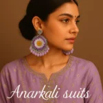 Bling On® Lavender Real Flower Resin Jhumka Bloom in Every Look model • Bling On- Bling-On®-Lavender-Real-Flower-Resin-Jhumka--Bloom-in-Every-Look-mode