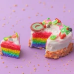 Bling On® Mini Rainbow Cake Polymer Clay Miniature  Cute Desk Luxury for Gen Z  Craft Lovers  Bling On