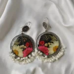 Bling On® Real Flower Pearl Resin Jhumka India No1 Handmade Jewellery ✨ 2 • Bling On- Bling On® Real Flower Pearl Resin Jhumka – India No.1 Handmade Jewellery ✨ (2)