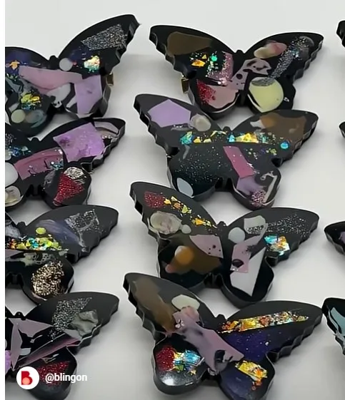 Bling-On®-Resin-Butterfly-Customized-Brooch--Crystal-Saree-Brooch-For-Women-Girls-