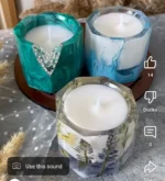 Bling On® Resin Candle Set of 3 – Floral, Ocean & Green Forest Editions ️ (1)
