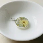 Bling On® Resin Real Flower Pendant White Daisy Orchid Charm India No1 Handmade Jewellery for Eco-Luxury Souls ✨ 1 • Bling On- Bling On® Resin Real Flower Pendant – White Daisy & Orchid Charm India No.1 Handmade Jewellery for Eco-Luxury Souls ✨ (1) (1)