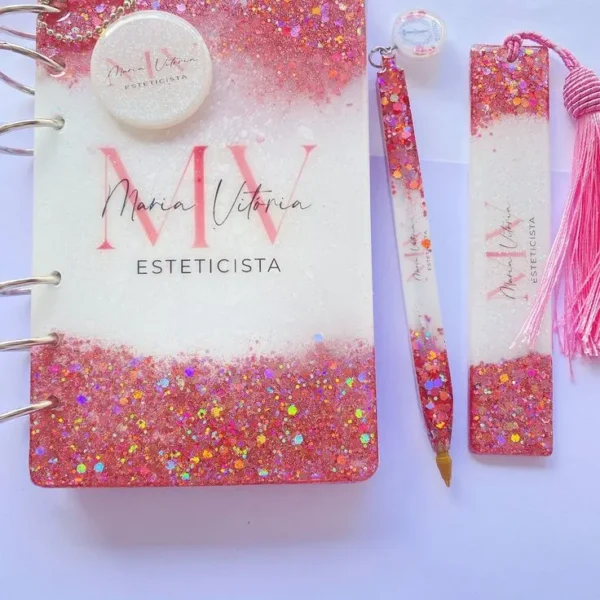 Resin-Book-Resin-Bookmark-Resin-Pen-Gift-Set--Bling-On®-Luxury-Edition-