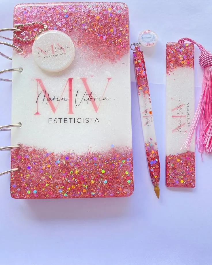Resin-Book-Resin-Bookmark-Resin-Pen-Gift-Set--Bling-On®-Luxury-Edition-