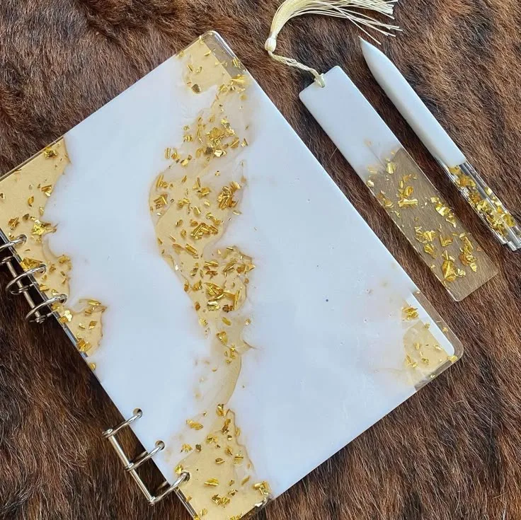 Resin-Book-Resin-Bookmark-Resin-Pen-Gift-Set--Bling-On®-Luxury-Edition