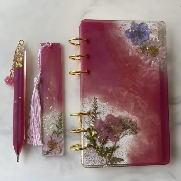Resin-Book-Resin-Bookmark-Resin-Pen-Gift-Set--Bling-On®-Luxury-Edition