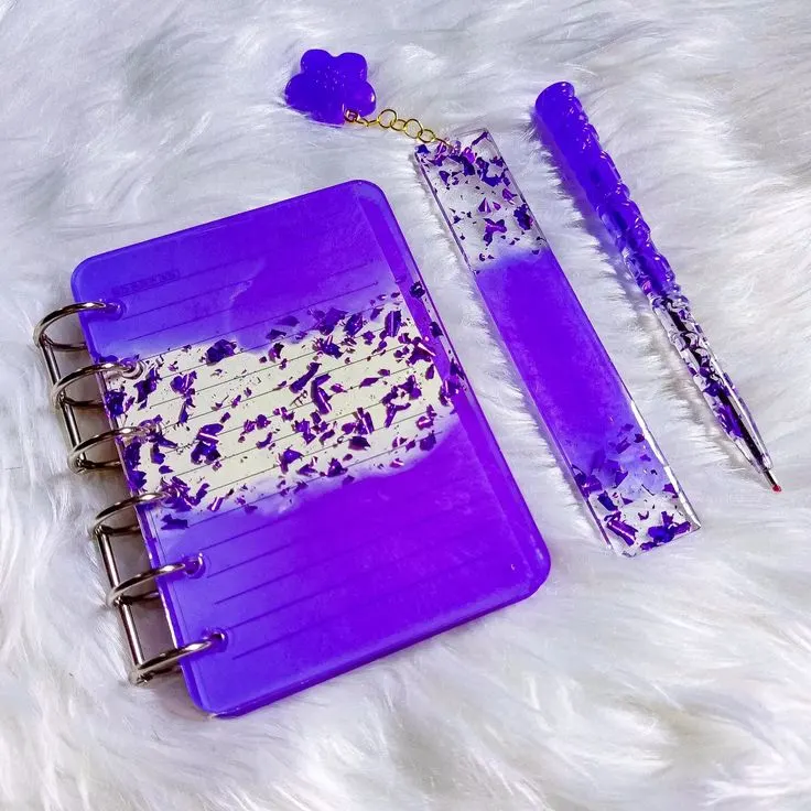 Resin-Book-Resin-Bookmark-Resin-Pen-Gift-Set--Bling-On®-Luxury-Edition-