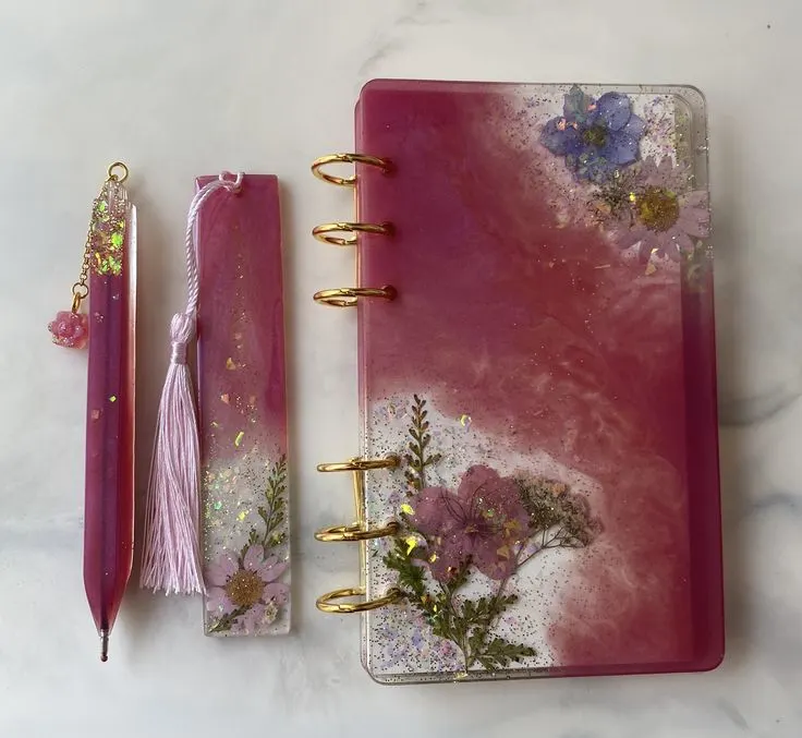 Resin-Book-Resin-Bookmark-Resin-Pen-Gift-Set--Bling-On®-Luxury-Edition